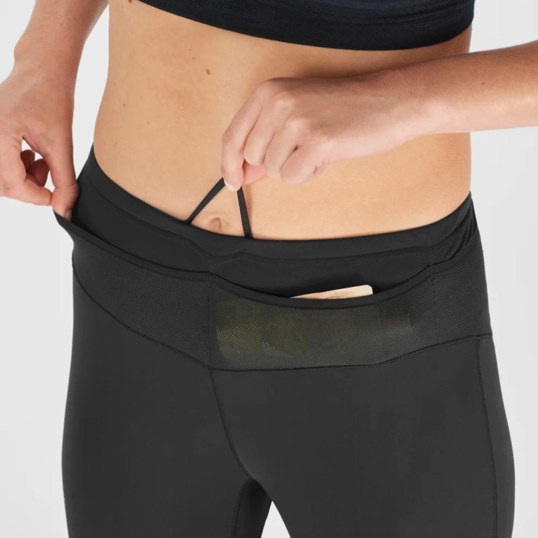 Salomon Xa Warm Women's Running Tights Black | CA 97E34